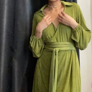 PRINCESS POLLY GREEN DRESS